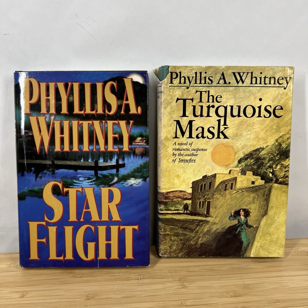 Phyllis A Whitney Lot 2 Hardcover Star Flight Turquoise Mask Romantic Suspense